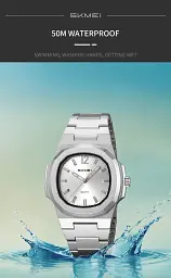 Наручний годинник Skmei 2382 Silver, 2382SI (18366) - мініатюра 3