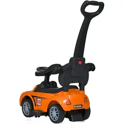 Дитяча каталка-толокар Bambi Racer M 5045L-7 з батьківською ручкою помаранчевий - мініатюра 5