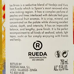 Вино Bodegas Naia Las Brisas Blend, біле, сухе, 0,75 л - мініатюра 3