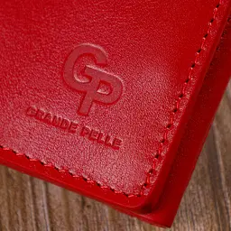 Жіночий шкіряний гаманець GRANDE PELLE 8х10х1,5 см acs0025868 - мініатюра 8
