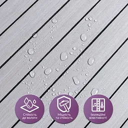 Покриття вінілове самоклеюче 3D рейки Sticker Wall 600х600х2 8мм Кедр срібний SW-00002198 - мініатюра 4
