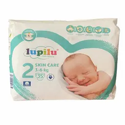Підгузки Lupilu Skin Care 2 Mini (3-6 кг), 35 шт