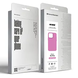Силиконовый чехол для Apple iPhone 16 Pro, ICON2 Case, фиолетовый, противоударный, панель, защита всего корпуса, матовая поверхность Soft Touch, выступает над дисплеем, совместим с защитными стеклами и пленками, с микрофиброй, ArmorStandart (ARM79637) - мініатюра 9