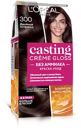 Фарба-догляд для волосся L'Oreal Paris Casting Creme Gloss відтінок 300 подвійний еспресо без аміаку 120 мл (A8943976)