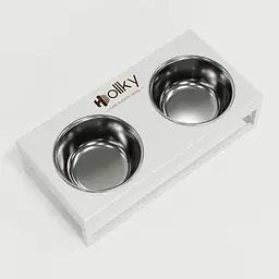 Hollky Base S — миски на підставці для маленьких собак та котів (2 × 0,45 л) - мініатюра 4