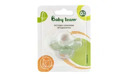 Пустушка силіконова ортодонтична Baby Team 0+ зелений (3001) - мініатюра 4