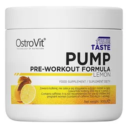 Предтренувальний комплекс Pump, 300 грам Лимон OstroVit fit0014665
