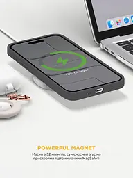 Силиконовый чехол с MagSafe для Apple iPhone 17 Air, ICON2 MagCase, черный, противоударный, панель с мягкой подкладкой, защита всего корпуса, поддержка беспроводной зарядки, совместим с защитными стеклами и пленками, ArmorStandart (ARM86250) - мініатюра 8