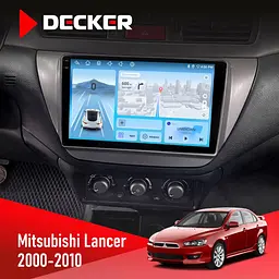 Штатна магнітола Mitsubishi Lancer 9 2000-2010 Decker D9-010 6x128, DSP, 4G, 2K Decker (НФ-00004745)
