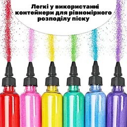 Дитячий набір для творчості картини з піску 9 в 1 KP-005 з магнітами - мініатюра 7