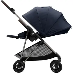 Коляска Cybex Melio Ocean Blue з бампером темно-синя (522002651) - мініатюра 5