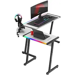 Комп'ютерний стіл Huzaro Hero 6.0 White RGB Smart - мініатюра 4