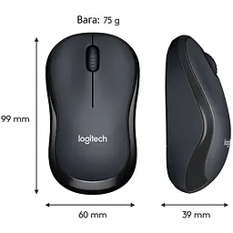 Миша Logitech M220 Silent Dark Gray (910-004878) [83488] - мініатюра 5