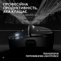 Миша комп'ютерна Logitech Pro X Superlight 2 Dex Black (910-007357, 910-007359) - мініатюра 4
