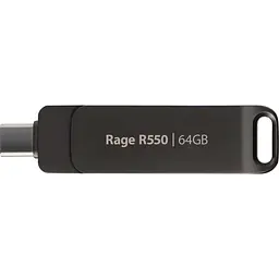 Флеш-накопичувач Patriot USB 3.2 Gen 1 Rage R550 64GB Type-A+C - мініатюра 3