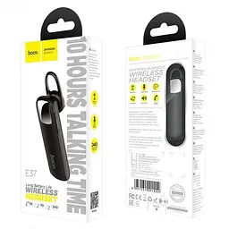Bluetooth-гарнітура Hoco E37 Gratified Bluetooth Headset (Black) [70775] - мініатюра 7
