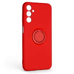 Силиконовый чехол для Samsung Galaxy M14 5G (M146), Icon Ring, красный, панель-накладка, с кольцом-подставкой на 360°, противоударный, возможность использования магнитных держателей, ArmorStandart (ARM68781)
