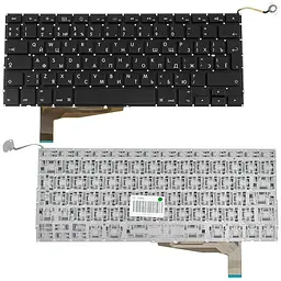 Клавіатура для ноутбука APPLE (MacBook Pro: A1286 (2008)) rus чорний BIG Enter