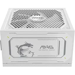 Блок живлення MSI MAG 1000W PCIE5 80+ Gold (MAG A1000GL PCIE5 WHITE) - мініатюра 2