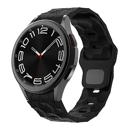 Ремінець силіконовий Samsung Galaxy Watch 4 5 6 7 BeWatch Чорний (0140309) - мініатюра 2