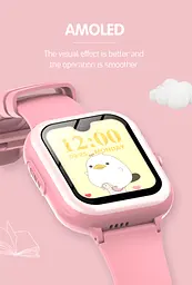 Смарт годинник-телефон дитячі Wonlex KT31 4G з камерою WI-FI GPS SIM-картою Pink (16996) - мініатюра 9