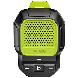 Колонка Bluetooth Wiwu SPK-001 Buddy Fun with Magnetic Clip Green - мініатюра 4