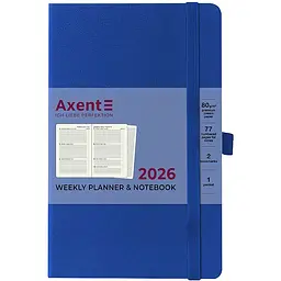 Щотижневик Axent 2026 Partner Strong 125 x 195 мм класичний синій (8505-26-38-A) - мініатюра 2