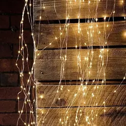 Гірлянда Кінський хвіст Роса 20 ниток по 2м 400 LED USB 8 режимів Теплий білий (47714-701_259) - мініатюра 4
