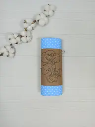 Пелюшка дитяча багаторазова непромокальна a.l.babybox Горох 50x80 см Біло-блакитний (NM 18165395) - мініатюра 3