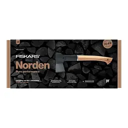 Подарунковий набір Fiskars Norden chopping axe N10 + sharpener SET 1052276 - мініатюра 2