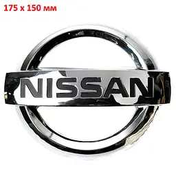 Емблема для Nissan 175 x 150 мм пластикова / 4 пуклі / Велика