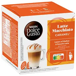 Уцінка. Кава в капсулах NESCAFE Dolce Gusto Latte Macchiato Caramel 16 шт. 145.6 г - мініатюра 3