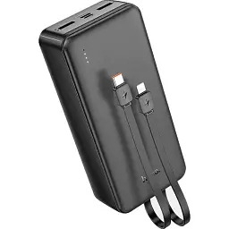 Портативна батарея Power Bank Hoco J118B Speed Energy with cable 30000mAh Black - мініатюра 4