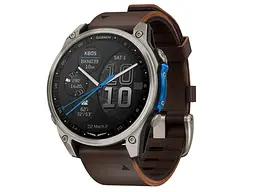 Смарт-годинник Garmin D2 Mach 2 47mm Titanium w. Oxford Brown Leather Band (010-02904-30/31)