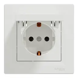 Розетка Schneider Electric ASFORA з кришкою, біла (EPH3100121) - мініатюра 1