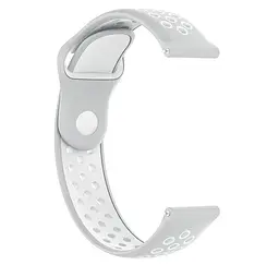 Спортивний ремінець Primo Perfor Sport годинника для Samsung Galaxy Watch 42 мм (SM-R810) Grey White - мініатюра 3