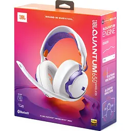 Ігрова гарнітура JBL Quantum 650 White (JBLQTUM650WHT) - мініатюра 10