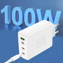 Мережевий зарядний пристрій WUW-C158 1USB 3Type-C + USB A PD100W white (WUW-C158) - мініатюра 4