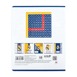 Зошит Kite Real Madrid, 12 аркушів, клітинка (RL26-232), в асортименті - мініатюра 9