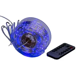 Гірлянда Роса GarlandoPro нитка GarlandoPro 500 LED довжина 50 м з пультом від мережі, синій (1733034BL) - мініатюра 7