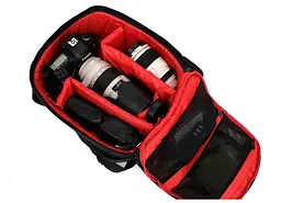 Фото рюкзак універсальний Canon EOS Чорний з червоним (IBF012R1) - мініатюра 5