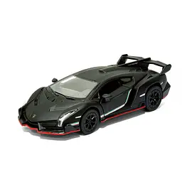 Колекційна іграшкова машинка MATTE LAMBORGHINI KT5370W інерційна Black Kinsmart