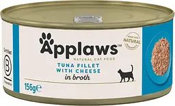 Консерви для котів Applaws Tuna Fillet with Cheese in Broth з тунцем та сиром