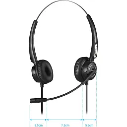 Гарнітура Sandberg Office Headset Pro Stereo USB Black - мініатюра 4
