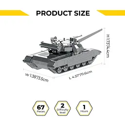 Колекційна модель Metal Time Bulat T-64 MT059 - мініатюра 7