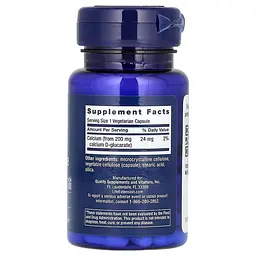 Вітаміни та мінерали Life Extension Calcium D-Glucarate 200 mg, 60 вегакапсул - мініатюра 2