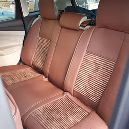 Авточохли універсальні кава FULL 5D екошкіра замша - мініатюра 8