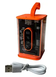 Портативний повербанк No Brand Power Bank 10000 mAh Помаранчевий (2104618813) - мініатюра 4