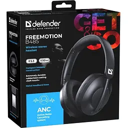 Гарнітура Defender FreeMotion B485 Bluetooth ANC чорна (63485)