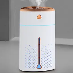 Ультразвуковий зволожувач повітря для дітей з підсвіткою Heavy Fog Humidifier Білий з бронзовим (ST) - мініатюра 10